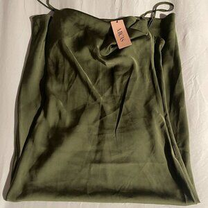 Micas Olive Green Slip Dress – Small (NWT)
